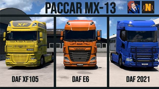 DAF卡车的PACCAR MX-13声音（1.46.x）